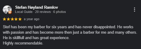 2024-07-03 15_12_28-BlueCat Barber & Grooming Studio_Frisør (Gamle Grisk Barber) Reviews - Google Se